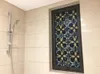 Adesivos de janela pintados opacos para filme de vidro adesivo de porta auto-adesiva de privacidade Decoração de banheiro da Iris 45/50/60/70/80 100cm