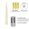 36pcs Remote controlled w/Timer LED Taper Battery Operated Candle Lamp Wedding Christmas Home party table Decorative Light-H20cm
