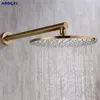 Juego de ducha de ducha de baño de oro cepillado de latón