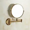 wholesale and retail brass antique bronze 3 times 8' magnifying mirror brass material double faced make-up mirror