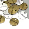 10 stks ronde handgemaakte labels metalen tags vintage handgemaakte zilveren bronzen hangers voor kettingen sieraden maken accessoires maken