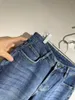 Jeans maschile 2024 estate materiale di cotone di alta qualità industria pesante lavarsi elastico ricamo di moda elastica di lusso