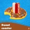 Float Polonteur de boisson gonflable Donut Besoins en verre support de verre en verre flottant en sous-traits de piscine