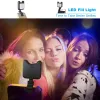 Monopods Apexel Mini Tragbares Stativmonopod mit Fernbluetooth Ontrol Selfie Füllungs -LED -Licht für iPhone x 7 8 Samsung Mobile