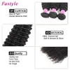 Fastyle Brasiliano Brasiliano Peli ricci di capelli umani fasci al 100% Aioni di remia bundle naturali di colore nero 3/4 PC estensioni senza odore