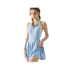 Jupe de tennis, robe sportive à séchage rapide avec poitrine, combinaison pour la forme physique, ajustement slim élastique, robe sportive cassable