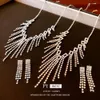 Sparkling Diamond Tassel Necklace, Internet Famous New Autumn Winter Collarbone Women's High-end Feeling, Light , Niche Temperament, Neck Chain, and