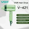 Secadoras VGR 421 secador de cabello Velocidad de viento ajustable secador para el cabello para el cabello plegable secador de iones negativo salón salón sobrecalentamiento de protección