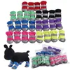 4pcs/Set Reflektierende Chihuahua Winter Welpeschuhe für kleine Rassen Mops -Hundestiefel Regenschuhe Buty DLA PSA wasserdichte Pfotenschutzschutz