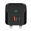 25W PD USB C高速充電器QC 3.0タイプCクイック充電器アダプターデュアルポートUK US EUプラグ用iPhone 15 Samsung S24 Xiaomi LG