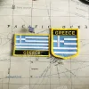 Grecja National Flag Haftery Patches Badge Tarcza i kwadratowy styk jeden zestaw na dekoracji plecaka z tkaniny