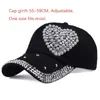 Berets Enfants Fashion Ajustement des strass en forme de coeur Coup taclé PAP CAP CHAPEL