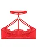 BRAS #S-5XL Womens Sexy 1/3 Cup Bra with Strappy Ske See Through Lace underwire خالية