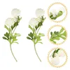 Dekorative Blumen 2 PCs Home Decor Hochzeit florales Kunststoff Seidentisch Mittelstücke Essen falsch