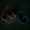 Alta qualità 10 colori disponibili Glow LED BOY HATS Snapbacks berretti da baseball Cappello hip-hop Boy and Girl per i cappelli da festa di Halloween