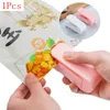 1pcs Taşınabilir Mini Gıda Isı Sızdırmazlık Makinesi Dürtü Mühür Müheği Paketleme Plastik Torba Mutfak Depolama Çantası Klipler Torba Isı Sızdırmazlığı