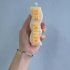 Lettera alfabeto candela stampo rettangolo divertente it slogan silicone candele stampo per la decorazione della casa di nozze