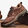 Casual Shoes Fashion Autumn Winter Men's Business Sneakers Outdoor Sports Men Round Head Non-Slip Large Size 39-44 PU
