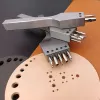 レザークラフト3/5ホールパンチャー直径1mm+3mm正確な丸い穴ブローグスタイルの切削工具