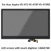 Tela original 14''lcd para Acer Aspire V5473 V5473p V5473pg LCD Montagem com tela Digitalizador de toque de laptop com quadro