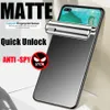 Pełna okładka Matte Prywatność Hydrożelowa Folia Huawei P40 P30 P Smart Z Mate 20 Pro Honor 10 Lite 9x 8x Anti-SPY Screen Protector