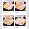 Aluminium 4-trous Omelette antiadhétique Panoufle épaissie Pancake Petit-petit-petit-déjeuner Maker de cuisson Cuisine Pot de cuisine