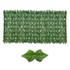 Triagem de folha verde artificial rola a tela de privacidade Hedges 0,5x1m 1x3m