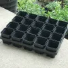 LBER 100pcs planta vaso de flores descartável pequeno preto quadrado cortando plástico quadrado panela