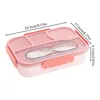 Dinnerware Divided Lunch Container Sealed Box Multifunctional Microwave Freezer Safe Separated Meal For Kitchen Accessories