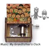 Chibi Maruko Chan Color Print Wood Music Box My Farfar's Clock Song Anime Fans Jul Födelsedagspresenter Heminredning Toy