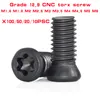 10/100PC Grade 12.9 CNC Insert Torx Screw M1.6 M1.8 M2 M2.5 M3 M3.5 M4 M4.5 M5 M6 Replace Carbide Inserts Lathe Tool Cutter Bar