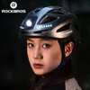 Rockbros Bike Helm Ultra-Licht-Fahrradhelm mit Rockbros-Bike-Helm mit vorderen Heckleuchten-Ladungs-Cycling-Helm einstellen mtb sicher kappen l48