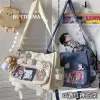 Японские каваи мешки по скрещиванию для женщин прозрачные карманные iTabag Студенты сумки для плеча сумки книга JK Ita Bag Girls Bolsa