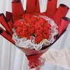 Enveloppe cadeau en cadeau de la Saint-Valentin Perle Mesh Fleurs d'emballage Emballage Emballage Edge Bouquet Materif