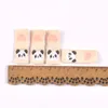 50pcs Tiger / Chick / Panda Broictring Washable Care Label pour la couture Accessoires Garment DIY CARALS FOURNIS