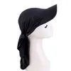 Ball Caps Femme Band Band Cap Sun Sun Pirate Summer Baseball Muslim Scarf Enveloppe prête à porter Bandana Hijab Bonnet Turban