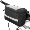 Cycling Bike Bicycle Insulated Front Bag MTB Bike Handlebar Bag Basket Pannier Cooler Bag with Reflective Strip