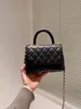 202SSW Bags Classic Mini Flape Caviar Top Harding Totes сумки Calfskin настоящая кожаная кожаная много похет