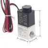 Vanne de compresseur 1/4 "Normalement fermé pneumatique en aluminium Salles de solénoïde 12V 24V Tension pour l'huile d'eau d'air