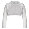 Kinder lange Ärmel Blumenspitzen Bolero Jacke Achselzucken Brautumhang Hochzeit Gloaks Schal -Strickjacke Oberbekleidung Schichten Blumenmädchen Kleidung