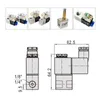 2V025-06/08 Solenoidventil 12V 24V 110V 220V Gasventil Solenoid luftventil Normalt stängd