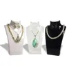 3 X Fashion Jewely Display Bust Acrylic Jewely Necklace Storage Box Earring Pendant Organizer Display Set Stand Holder Mannequin253Z