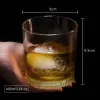 Crystal Whisky Glass Vidro antiquado uísque escocês coquetel Presente Perfeito para Casais Beer Rum Rum Glassware