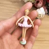 Music Box DIY Ballerina with Three Rotating Magnets with Flexible Rotating Shaft Birthday Gifts Women Music Home Decor
