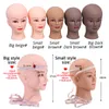 Nunify Doll Head Beige Mannequin Heads Men big 21inch wig head for wigs dark brownリアルなmanneuqin head manikin