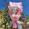 دمى Plush Cartoon Bouquet Black Rice Cinnamon Mymelody KT Kawaii Anime Toy ValentineGirls Geforts Hervish Gift J240410