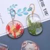 1/3/6pcs DIY Keychain Pendant Casting Silicone Mold Set Round Rectangle Pendants Crystal Epoxy Resin Mould For Jewelry Making