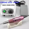 45000rpm Strong 207B 210 Electric Nail Drill 65W Milling Machine for Manicure Pedicure Nail Drill Apparatus Manicure Machine