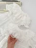 女の子のドレスかわいい女の女の子ロンパーIns夏固形白いショートスリーブコットンボディスーツ姉妹マッチドレスプリンセスレースワンピース服l47