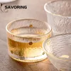 Japanse stijl gehamerd glas kleine master thee beker creatieve hittebestendig kantoor theekop handgemaakt transparant kung fu drinkware